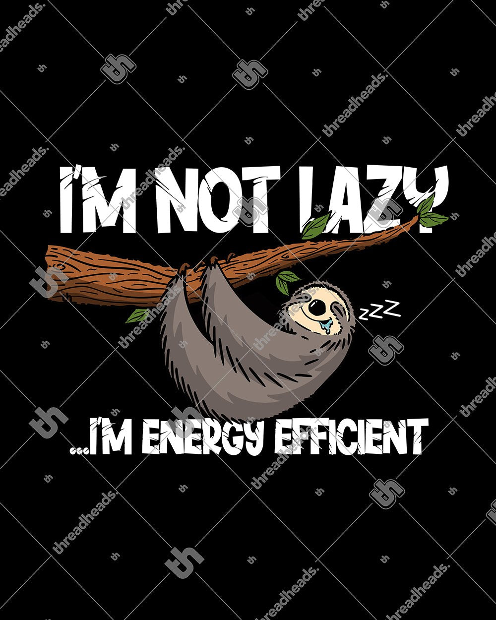 Energy Efficient Sloth Tote Bag