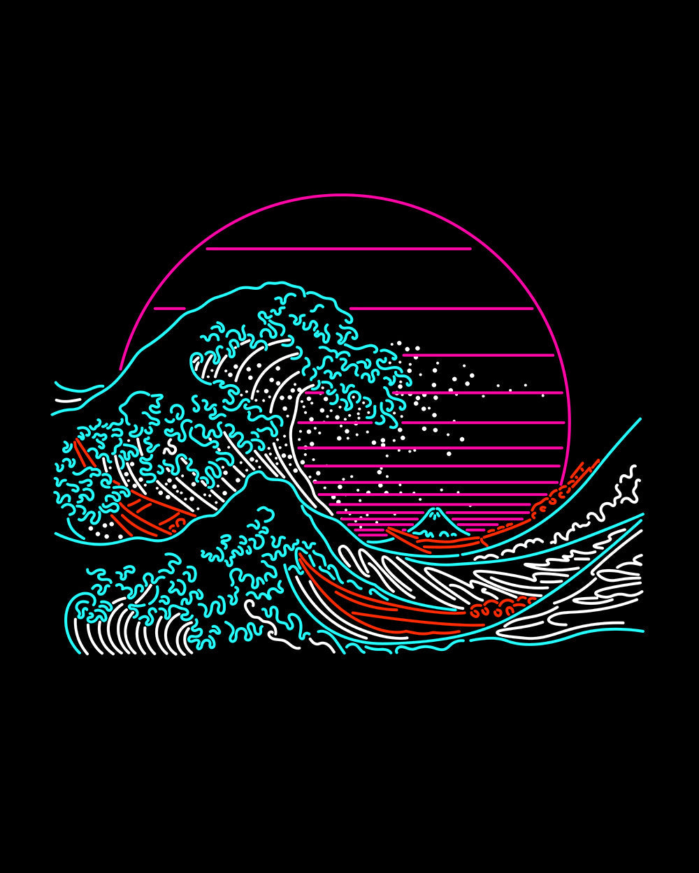 Great Neon Wave T-Shirt