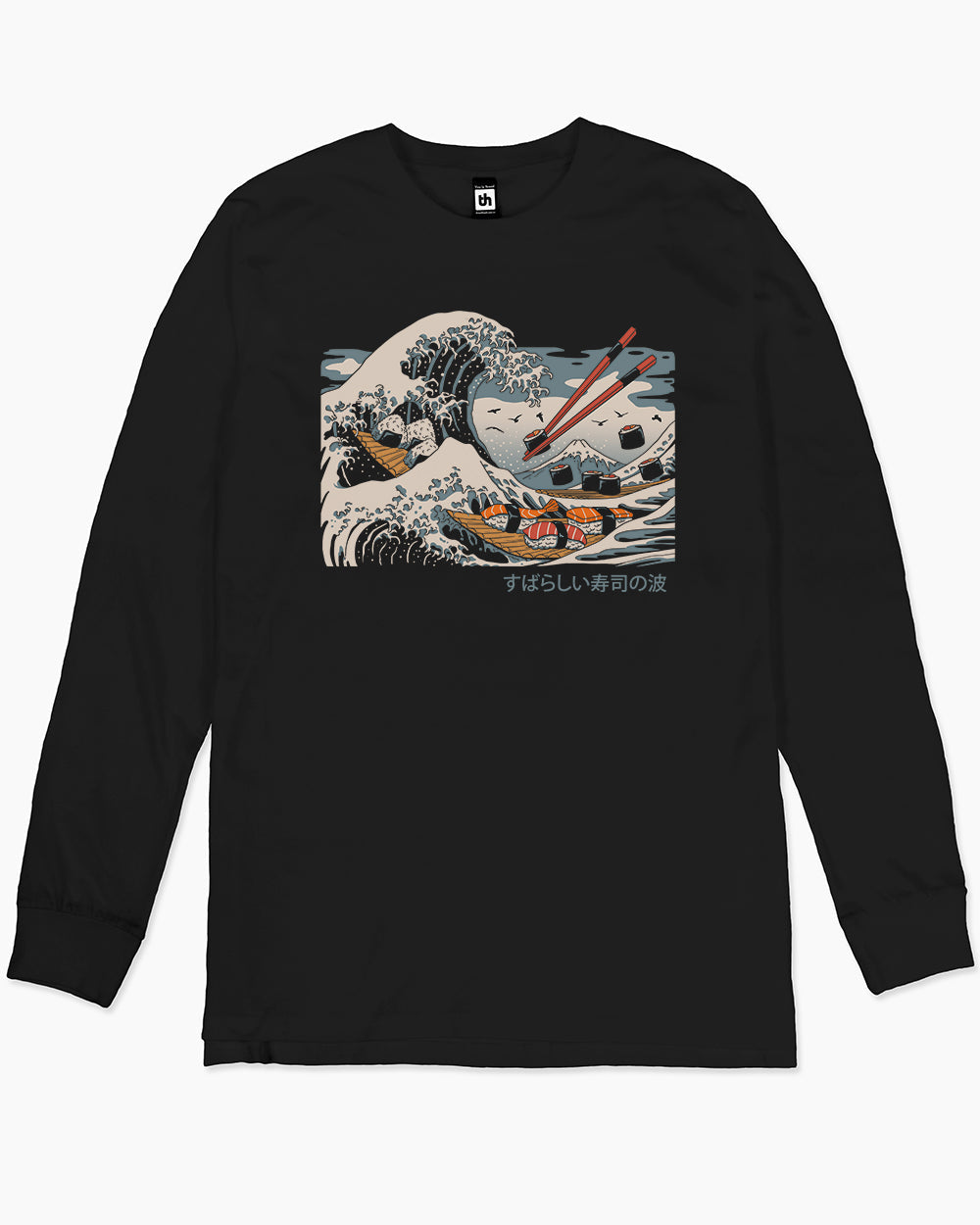 The Great Sushi Wave Long Sleeve