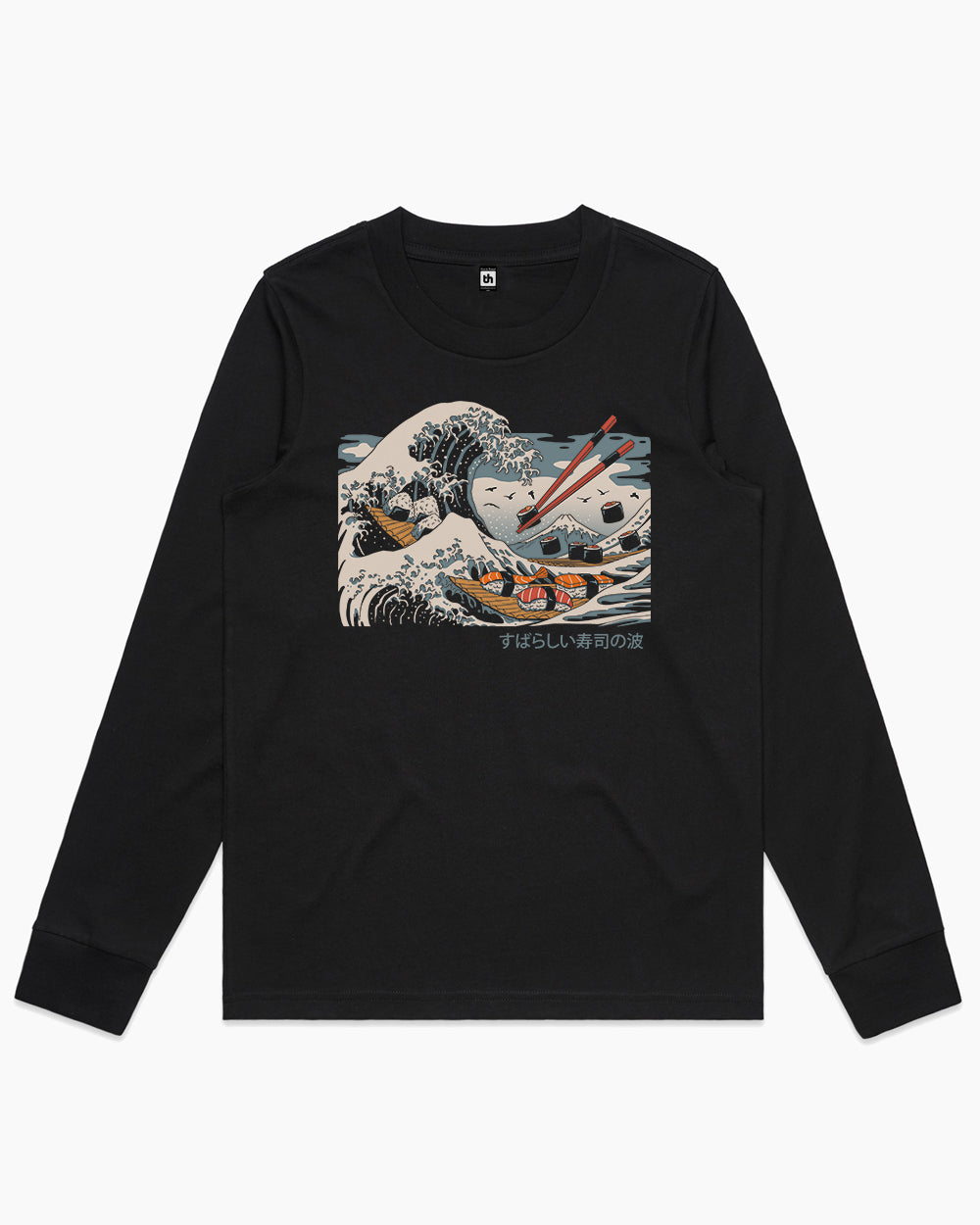 The Great Sushi Wave Long Sleeve