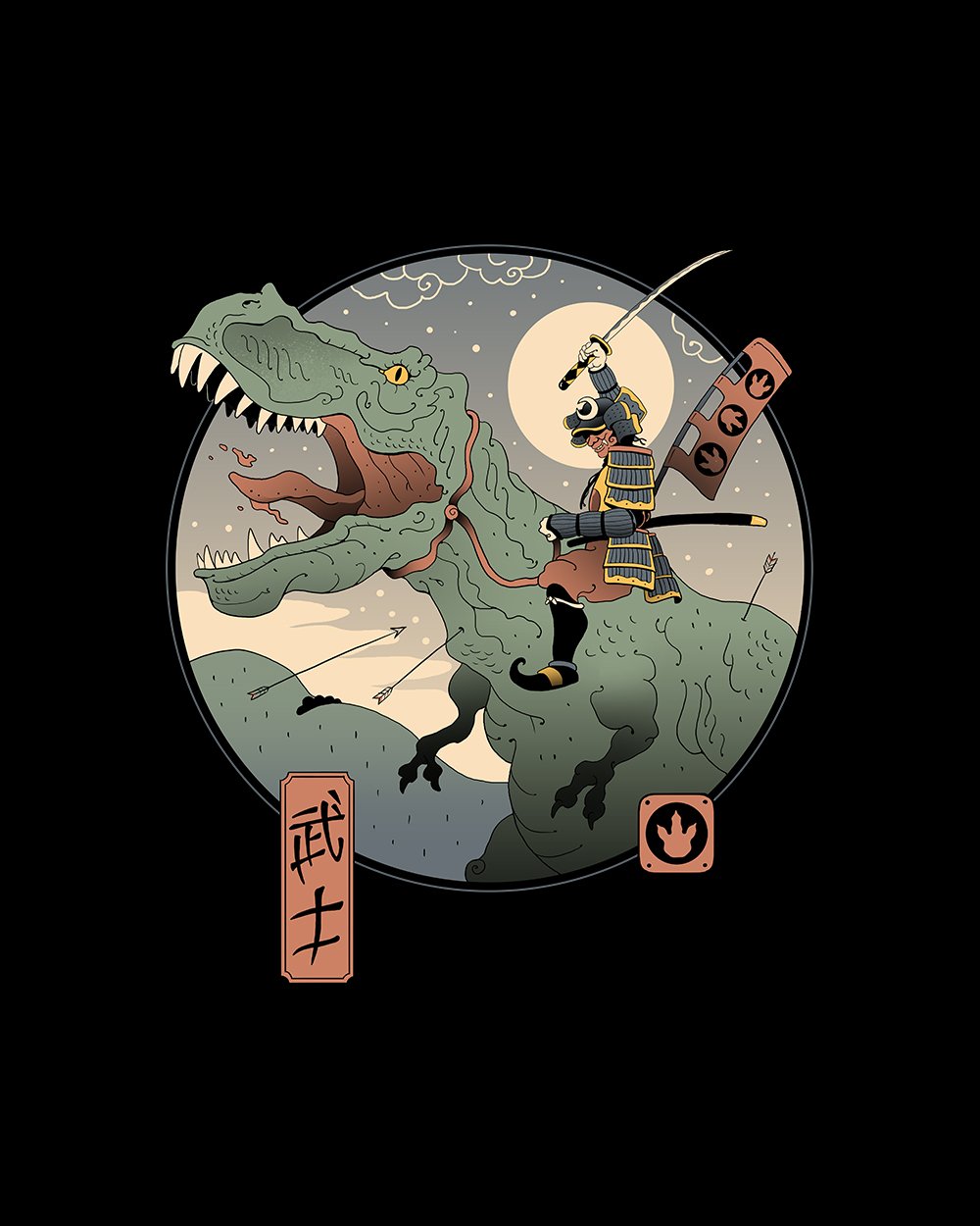 Jurassic Samurai T-Shirt