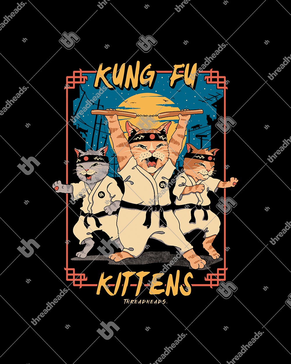 Kung Fu Kittens Kids T-Shirt