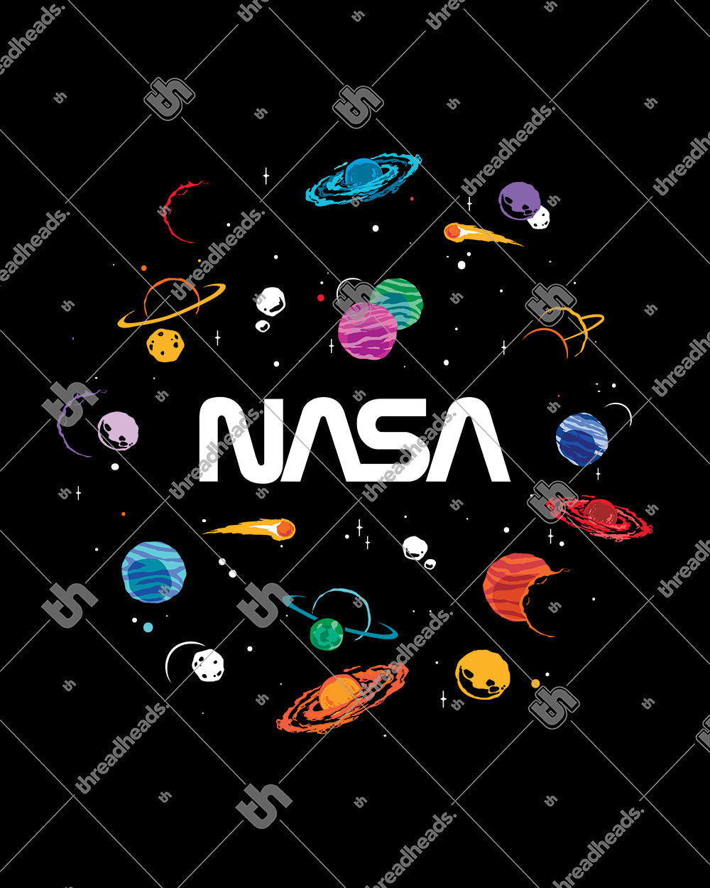 NASA Planets Crop Tee