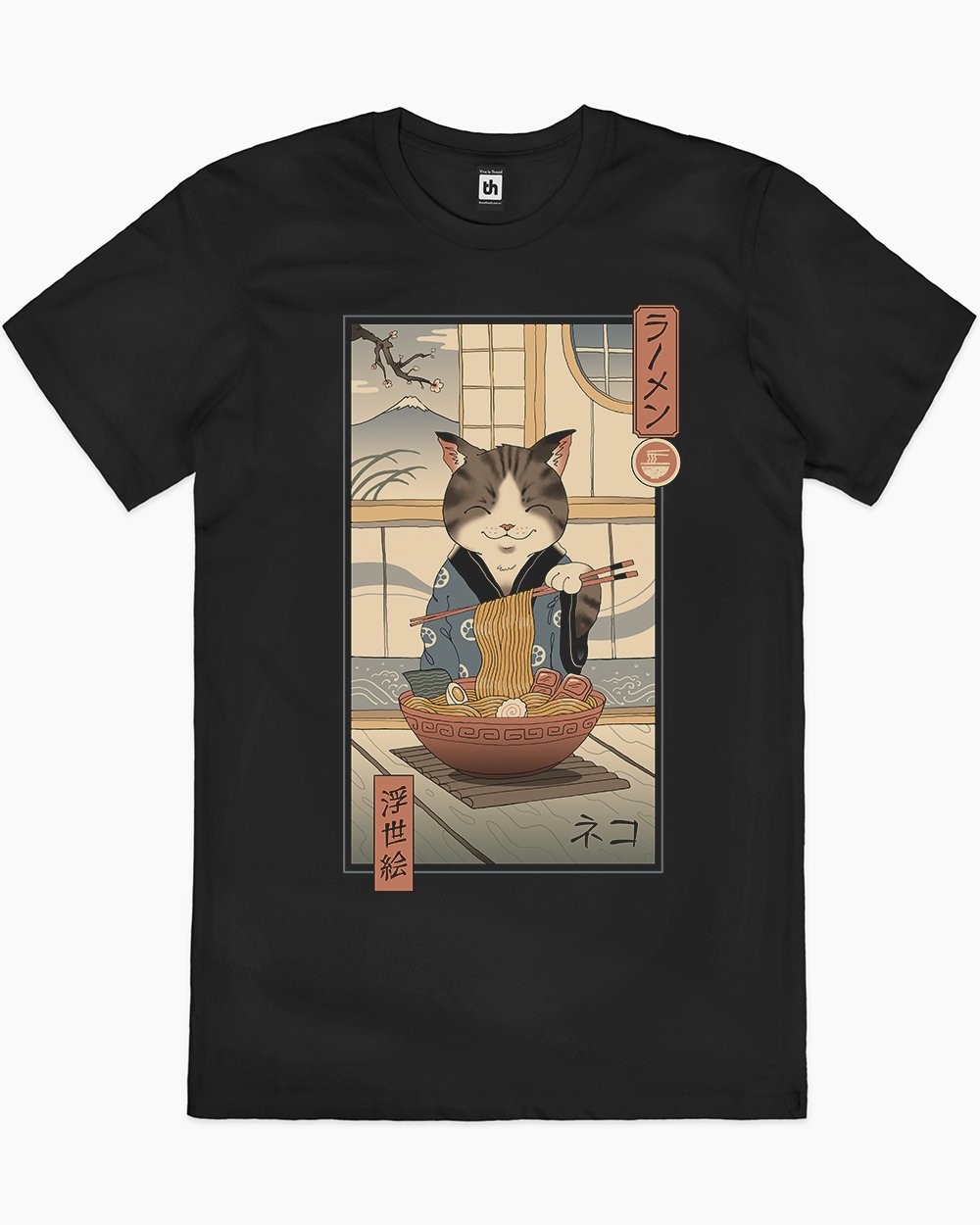 Neko Ramen Ukiyo-e T-Shirt