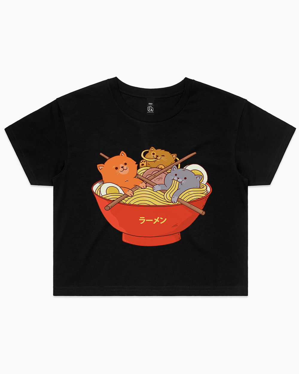 Ramen and Cats Crop Tee