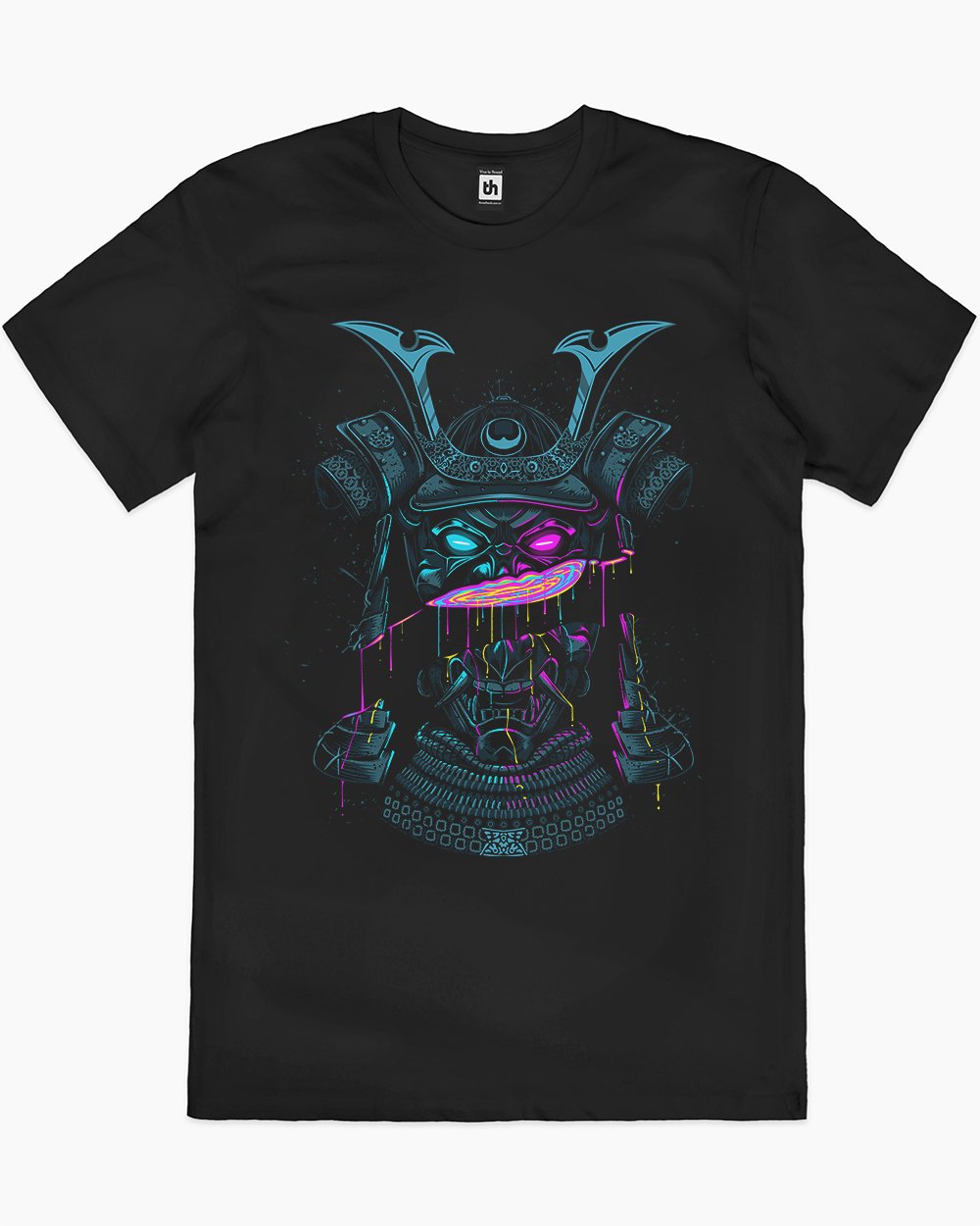 Samurai Mask Liquid Cut T-Shirt