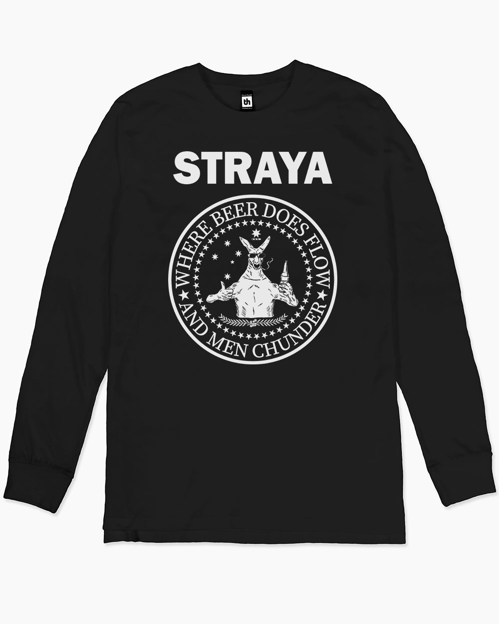 Straya - Where Beer Does Flow & Men Chunder Long Sleeve