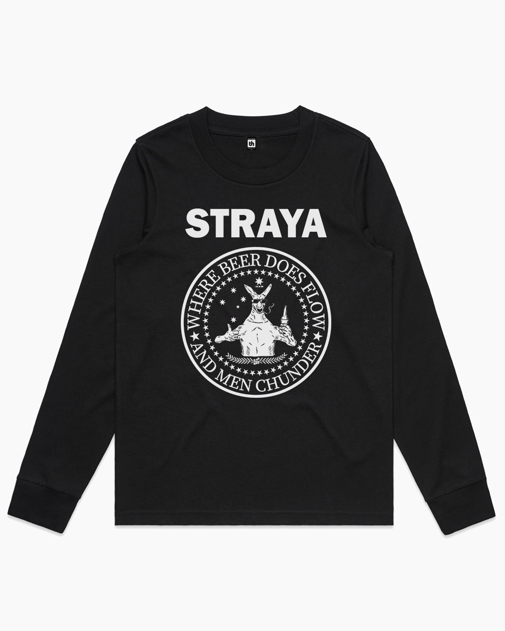 Straya - Where Beer Does Flow & Men Chunder Long Sleeve