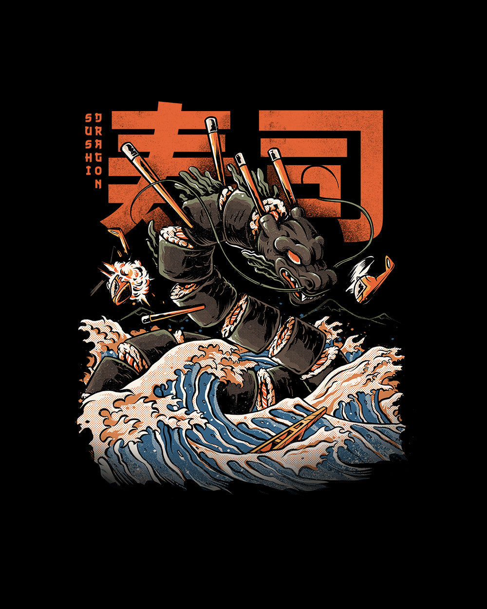 Sushi Dragon Kids T-Shirt