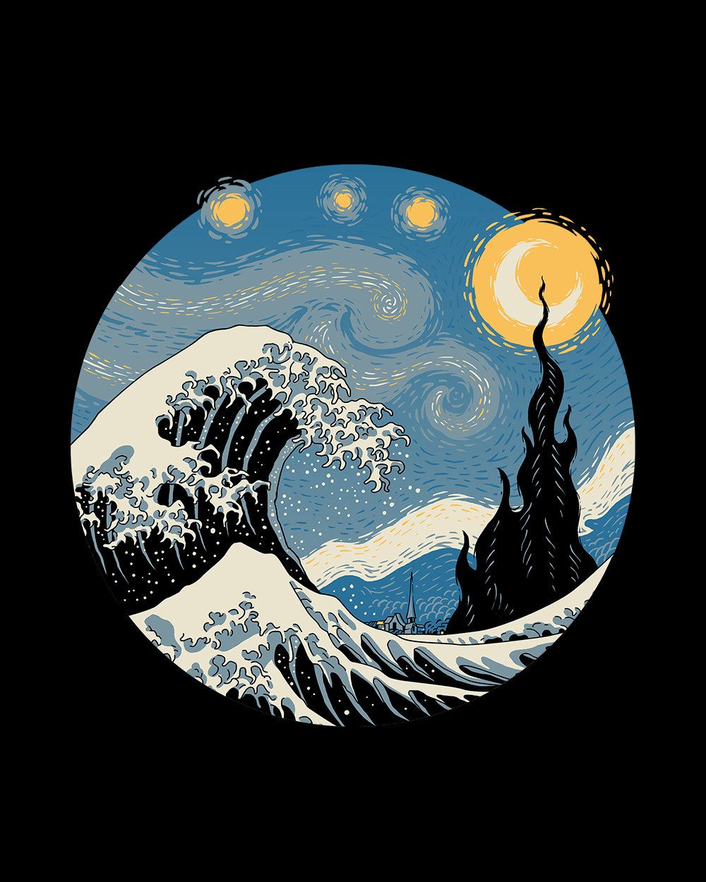 The Great Starry Wave T-Shirt