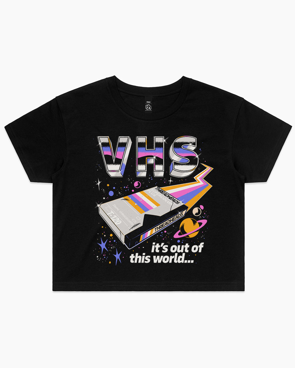 VHS Out of This World Crop Tee