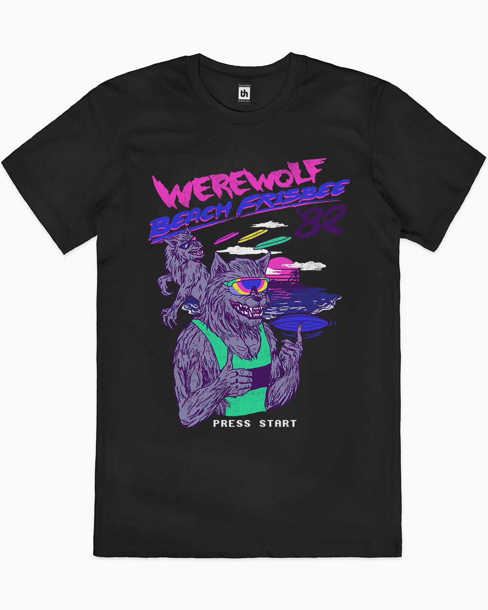 Werewolf Beach Frisbee T-Shirt