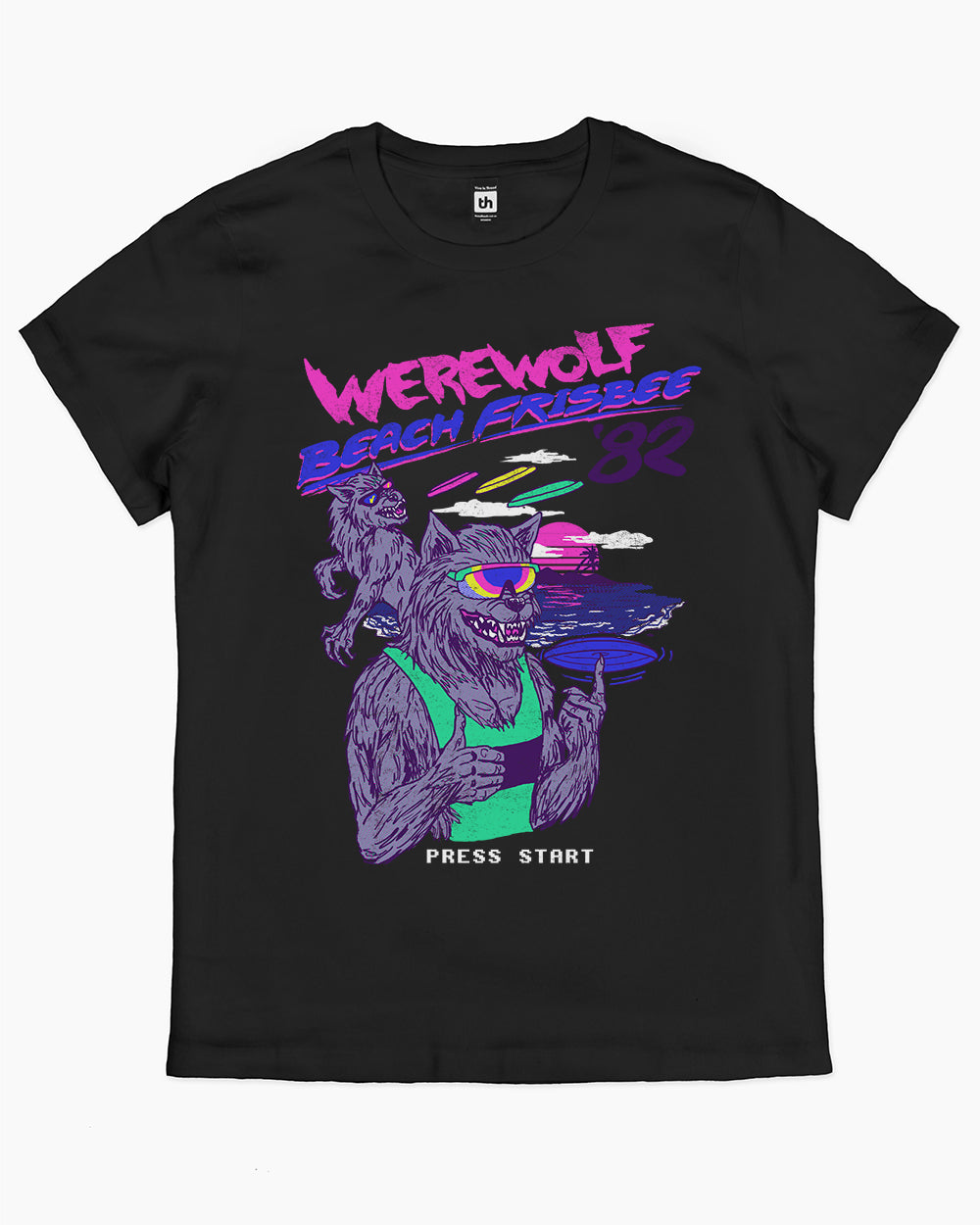 Werewolf Beach Frisbee T-Shirt