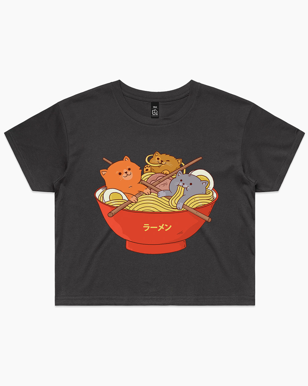 Ramen and Cats Crop Tee