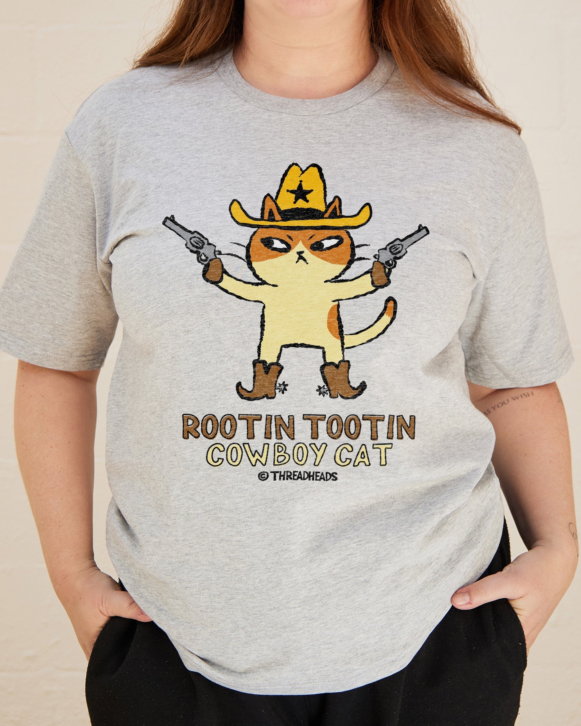 Rootin Tootin Cowboy Cat T-Shirt