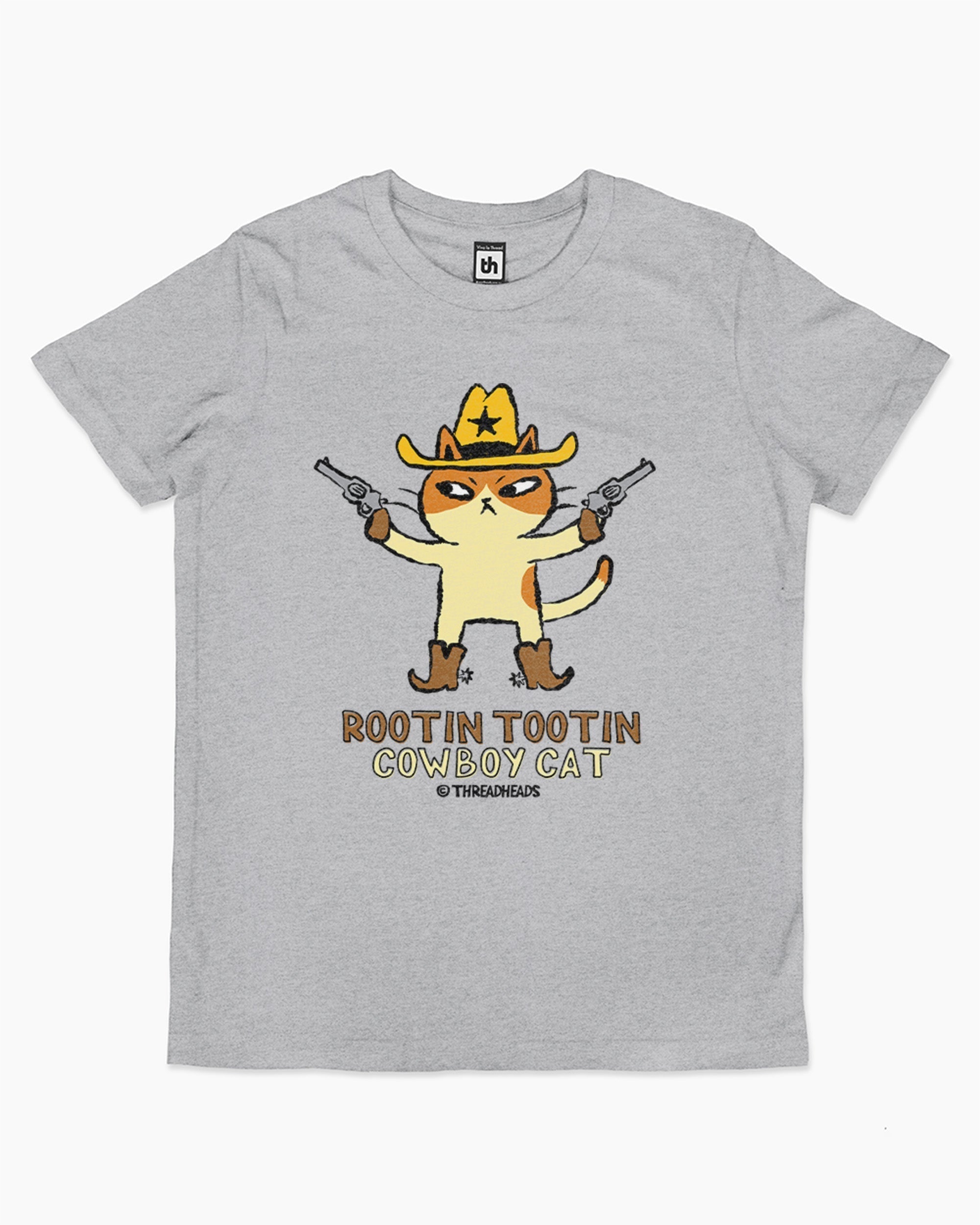 Rootin Tootin Cowboy Cat Kids T-Shirt