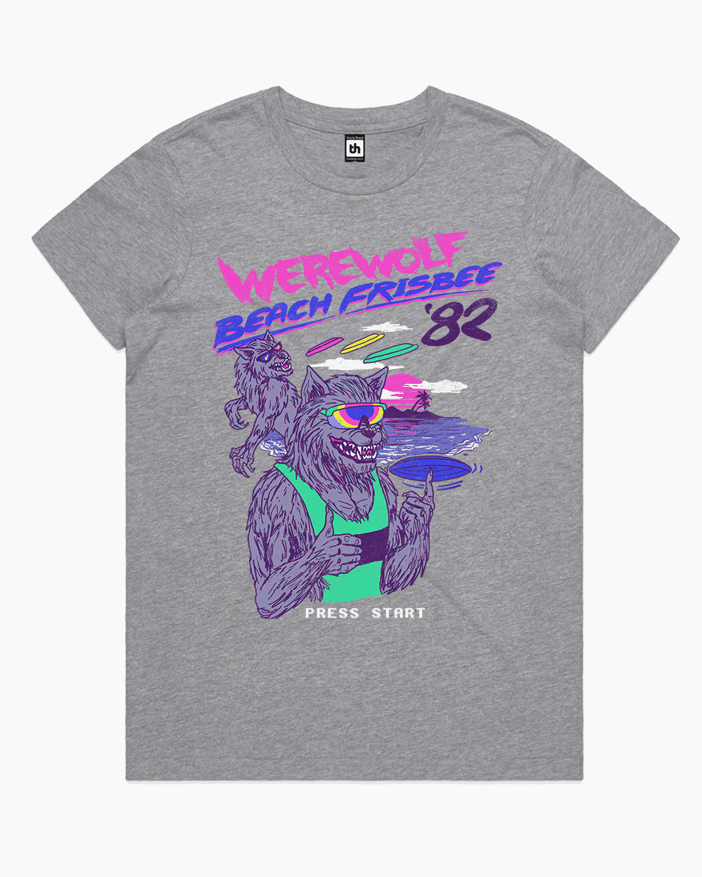 Werewolf Beach Frisbee T-Shirt