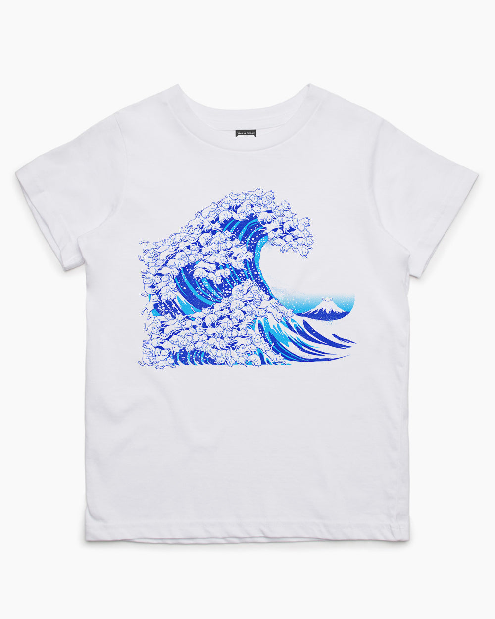 Kanagawa Cat Wave Kids T-Shirt