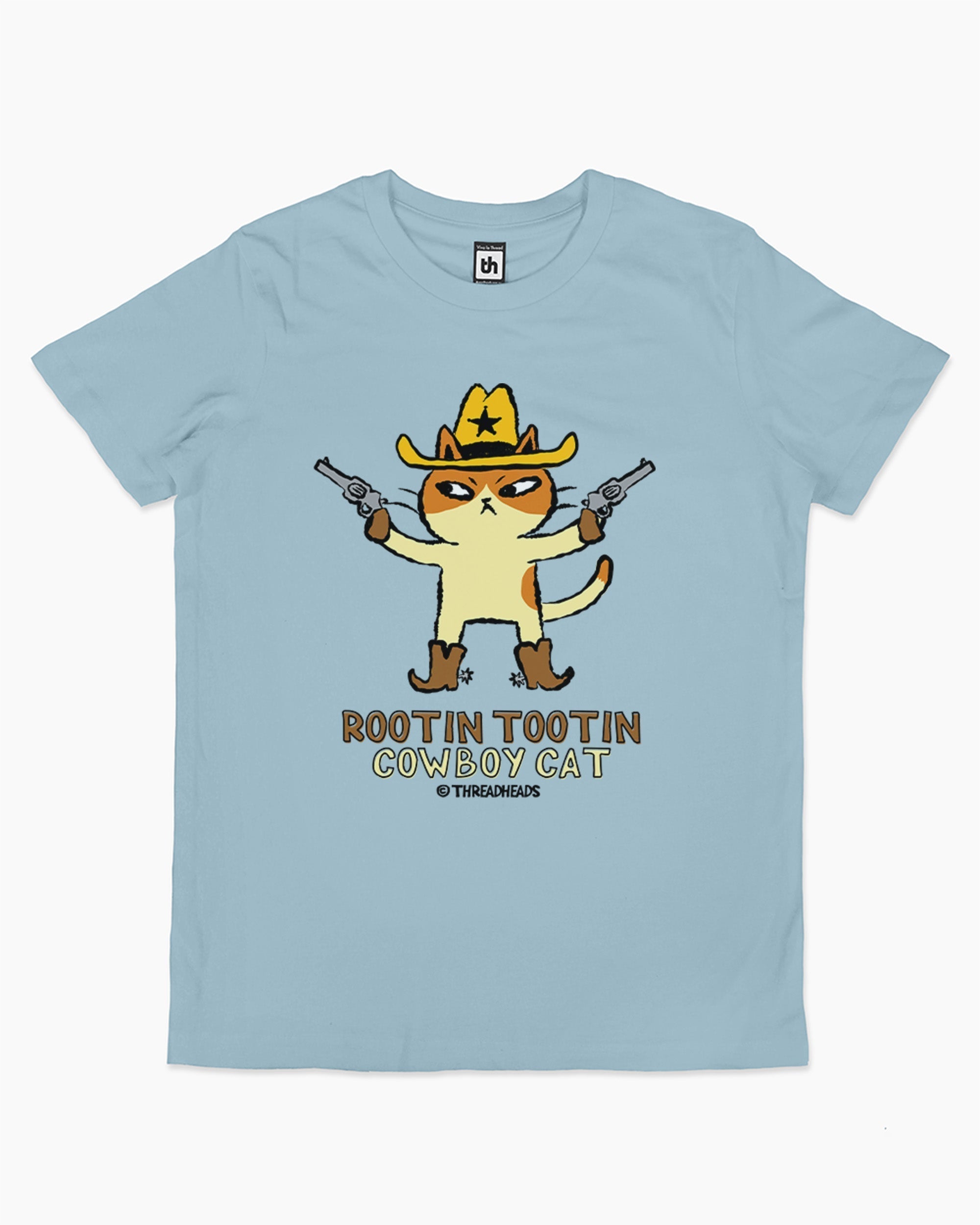 Rootin Tootin Cowboy Cat Kids T-Shirt