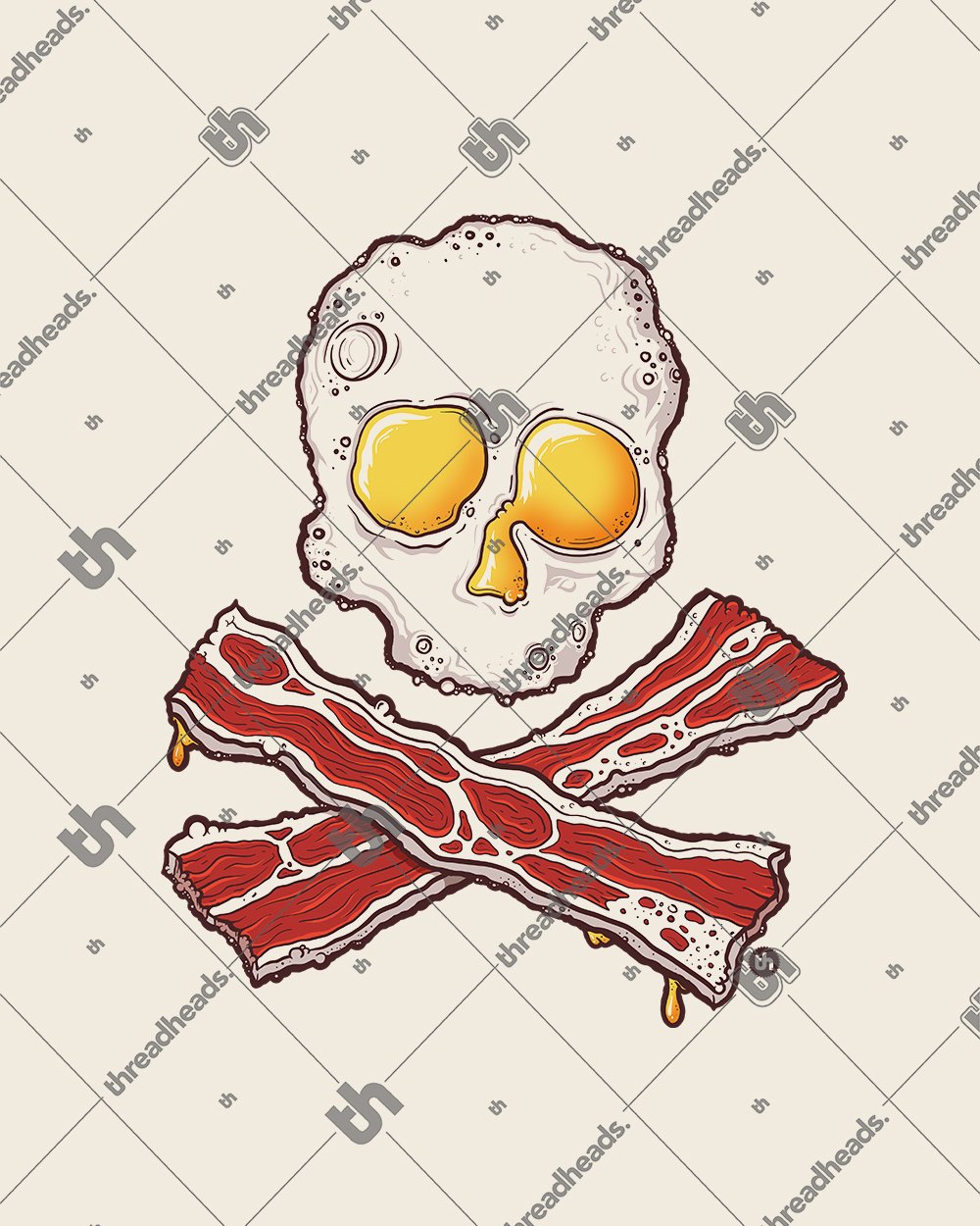 Bacon and Eggs Jolly Roger T-Shirt