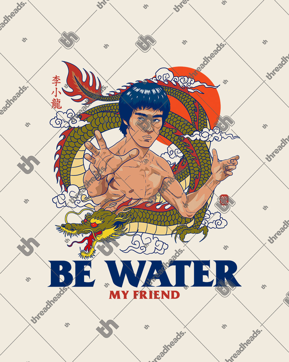 Bruce Lee Be Water Tote Bag