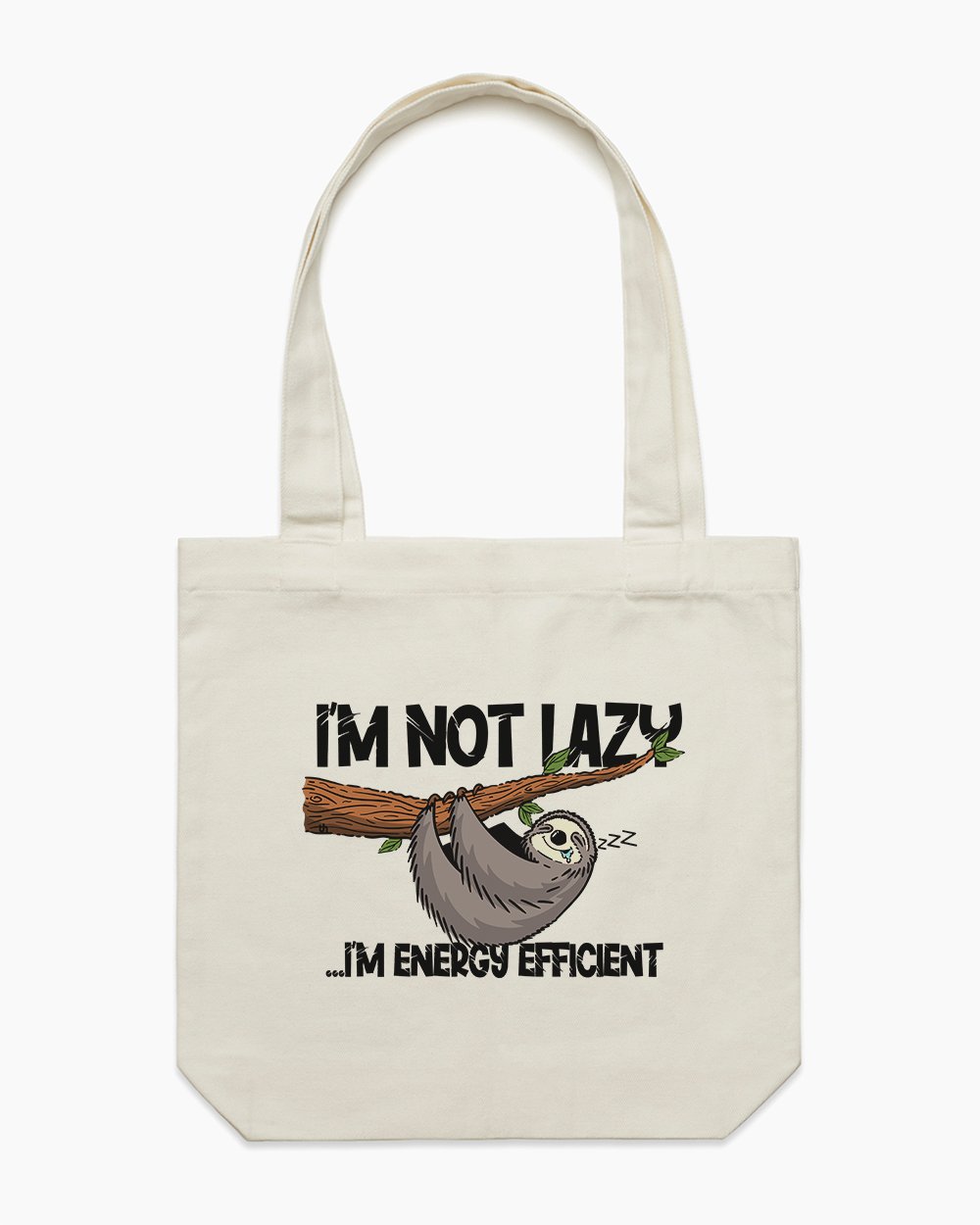 Energy Efficient Sloth Tote Bag