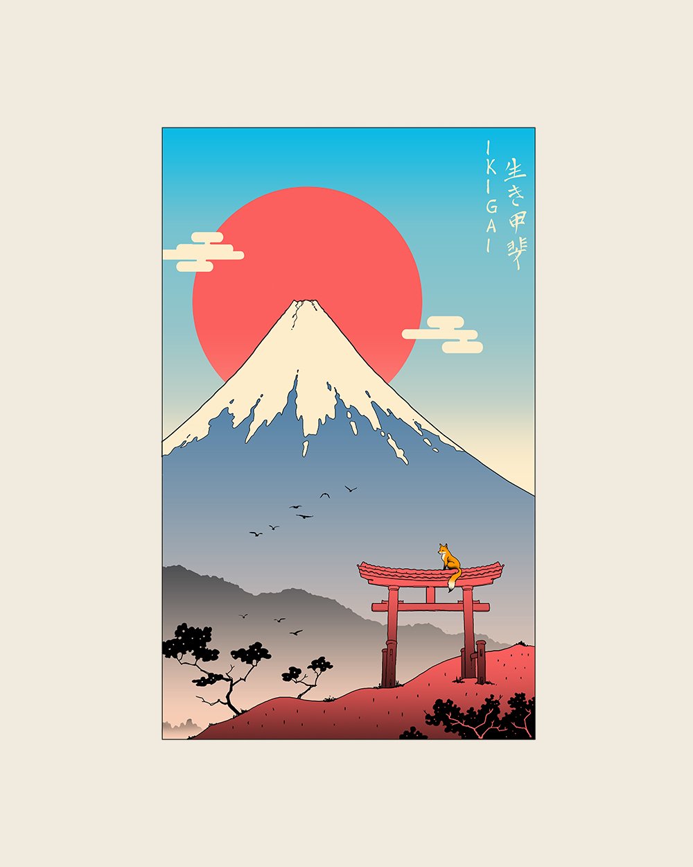 Ikigai in Mt Fuji T-Shirt