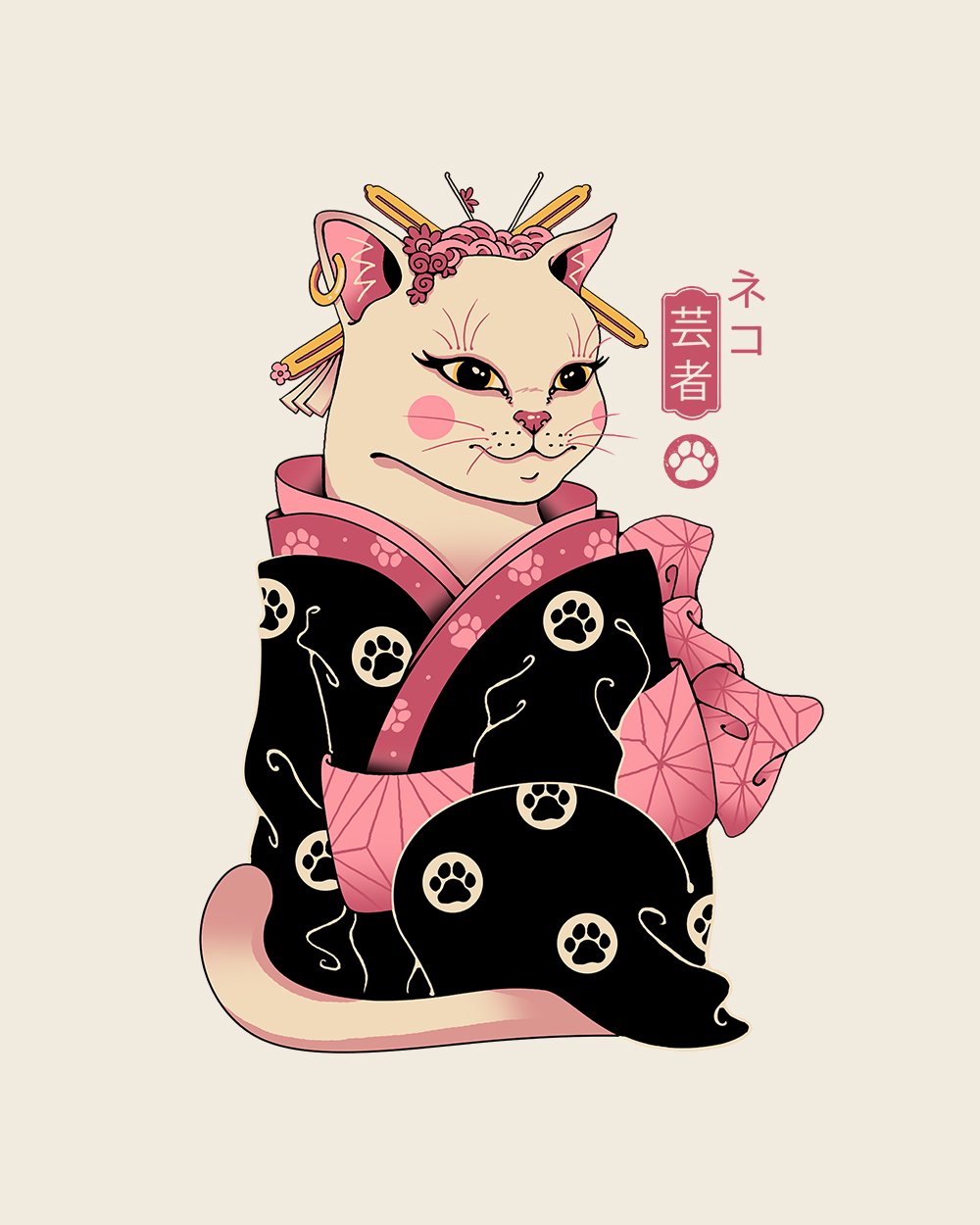 Neko Geisha T-Shirt