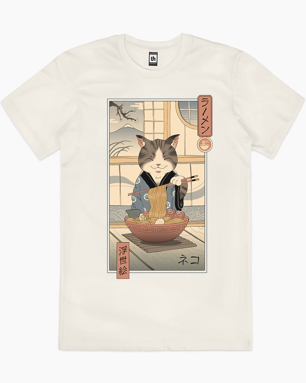 Neko Ramen Ukiyo-e T-Shirt