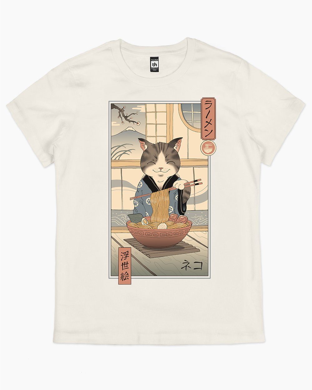 Neko Ramen Ukiyo-e T-Shirt