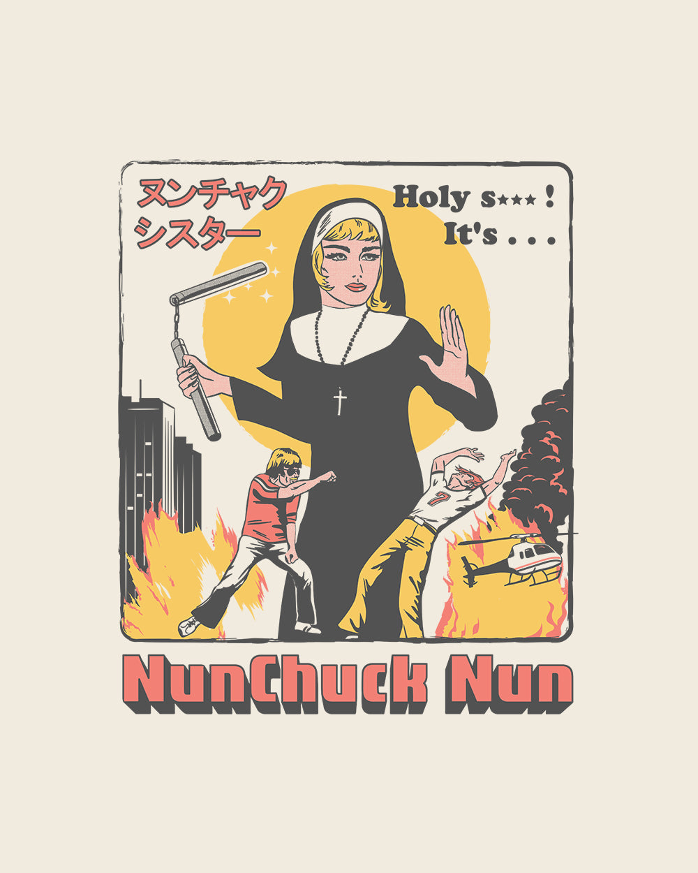 Nunchuck Nun Tote Bag