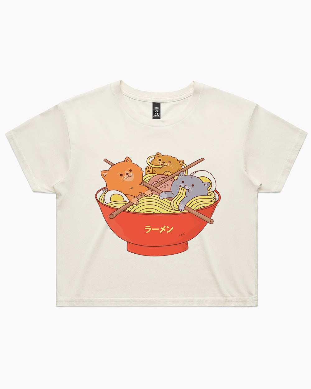 Ramen and Cats Crop Tee