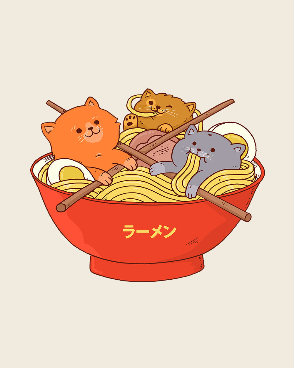 Ramen and Cats Tote Bag