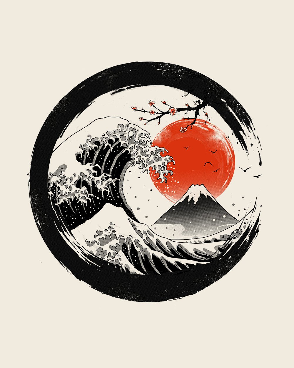 The Great Sumi Wave T-Shirt