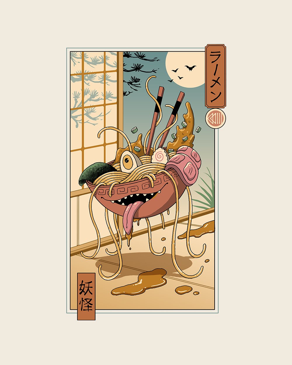 Yokai Ramen in Edo T-Shirt