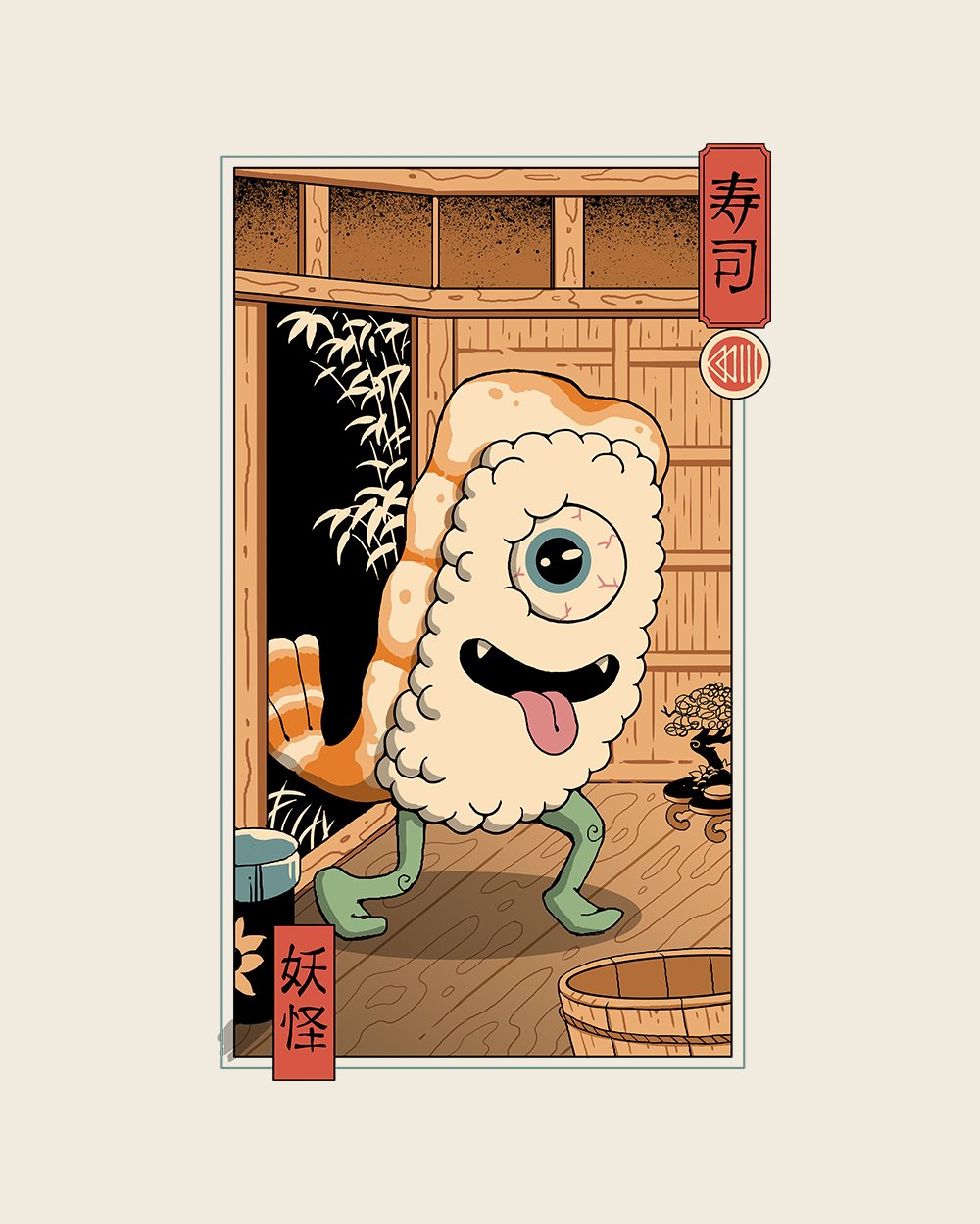 Yokai Sushi in Edo T-Shirt