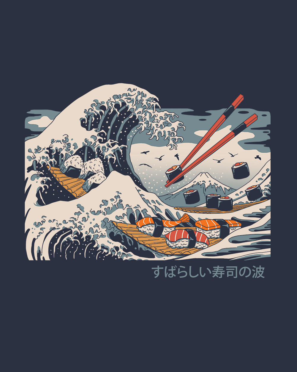 The Great Sushi Wave T-Shirt