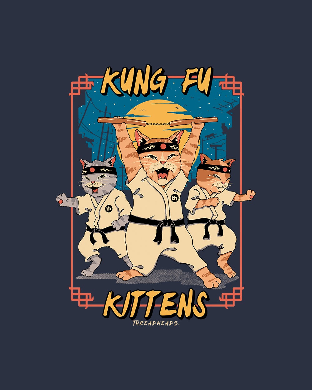 Kung Fu Kittens Kids T-Shirt