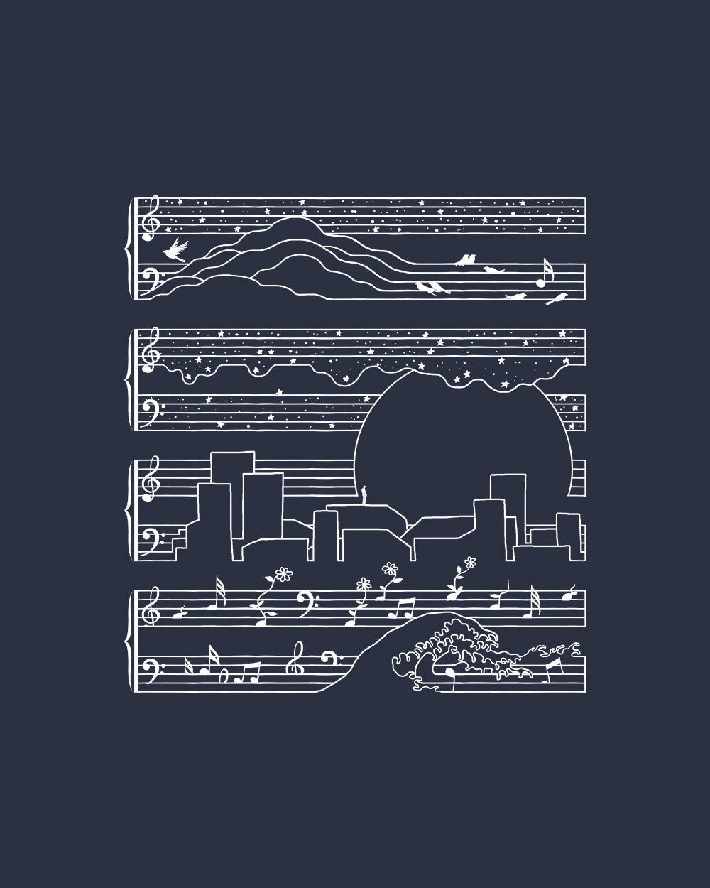 The Moonlight Sonata Kids T-Shirt