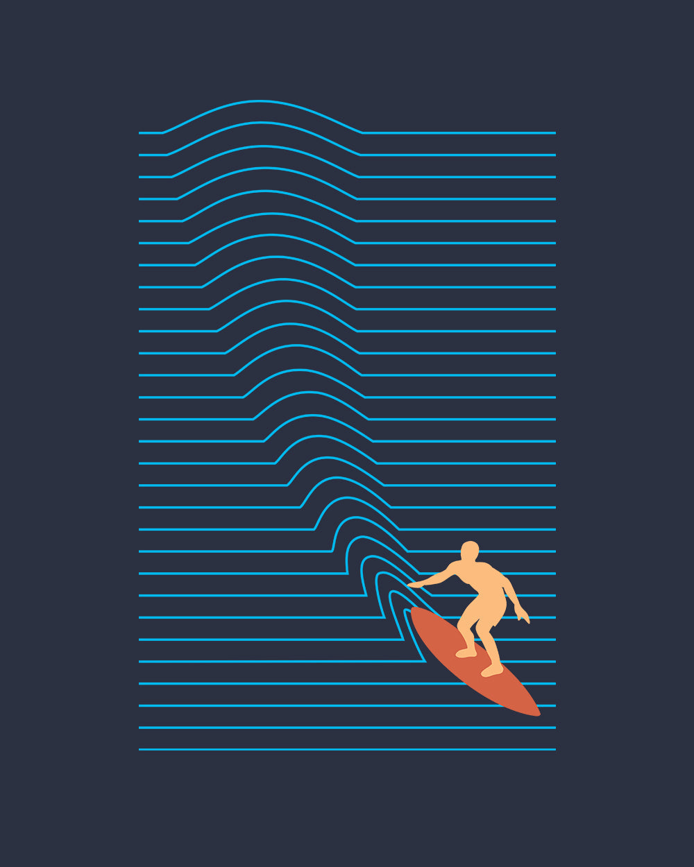 Surf Lines Kids T-Shirt