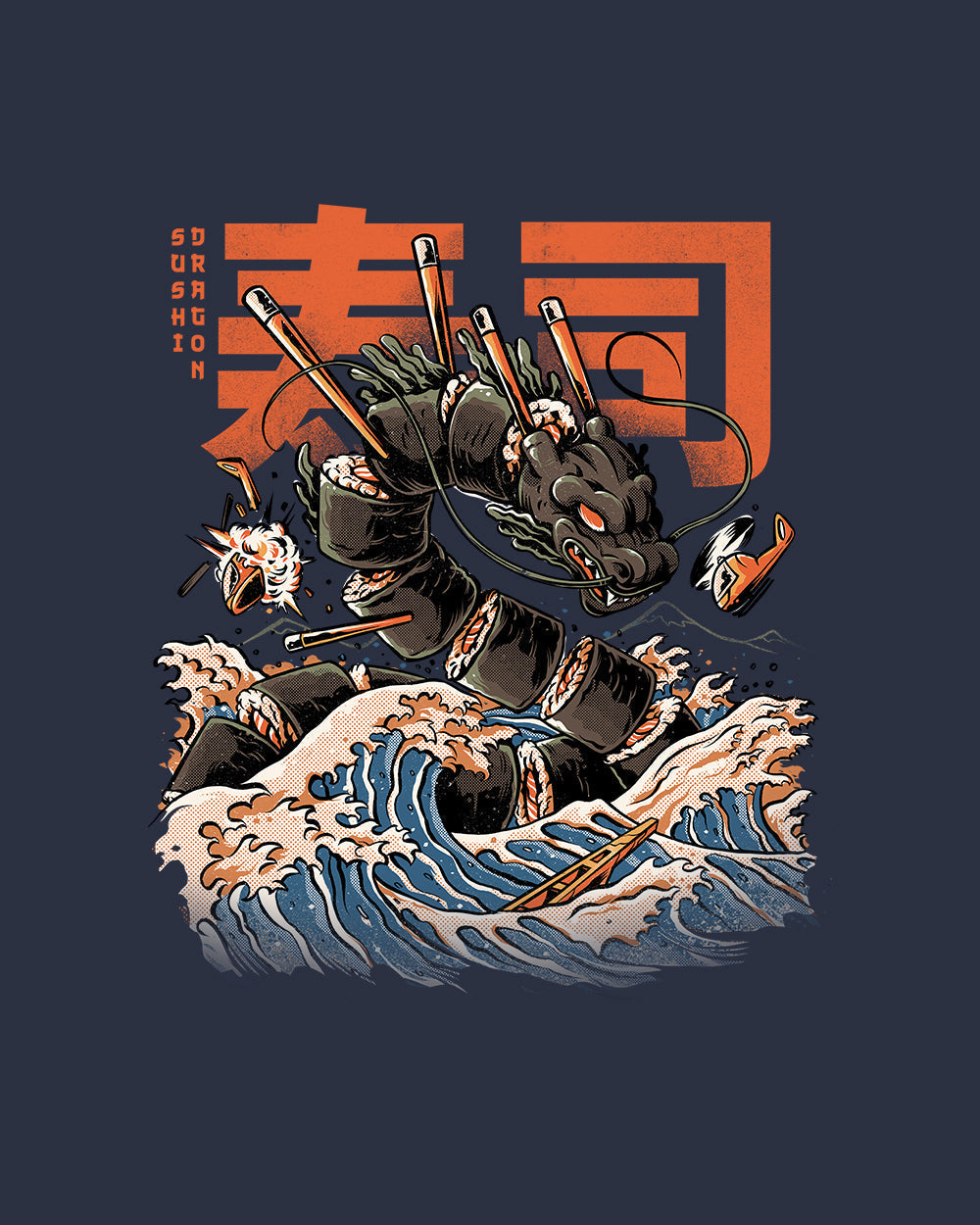 Sushi Dragon Kids T-Shirt