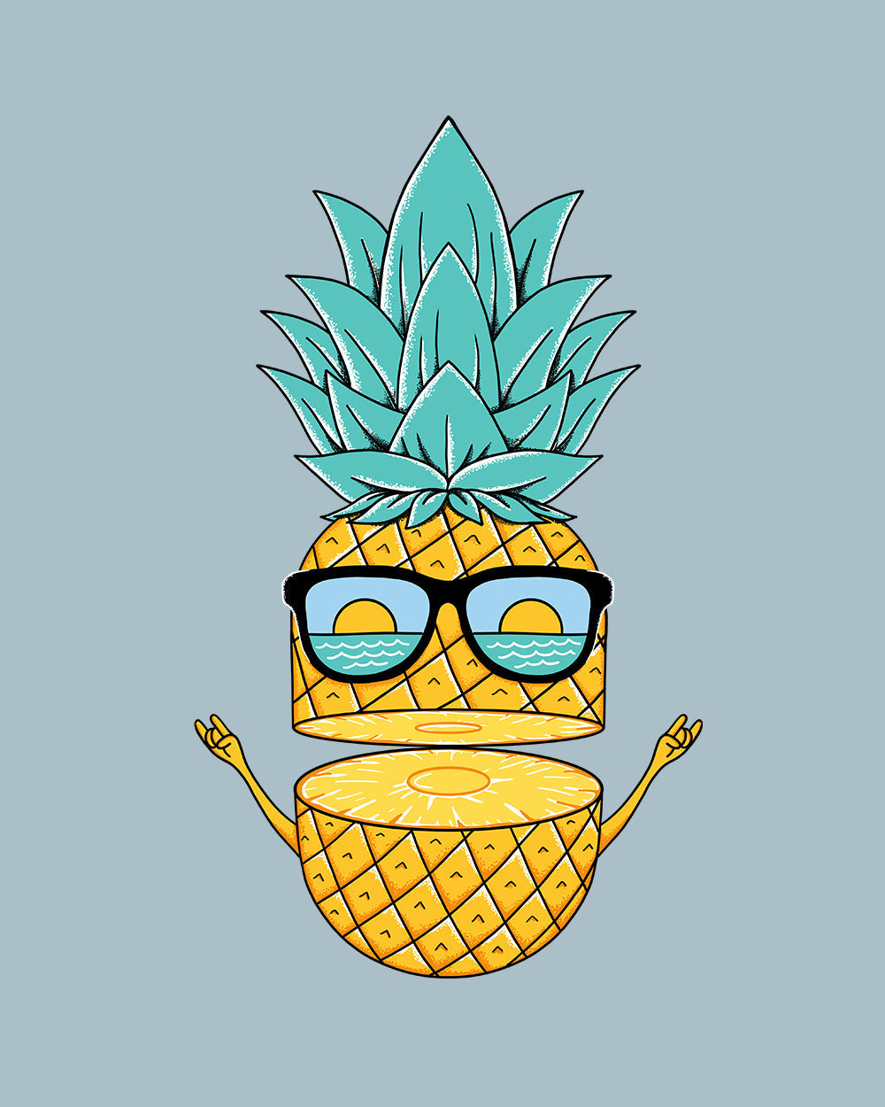 Pineapple Sunglasses Kids T-Shirt