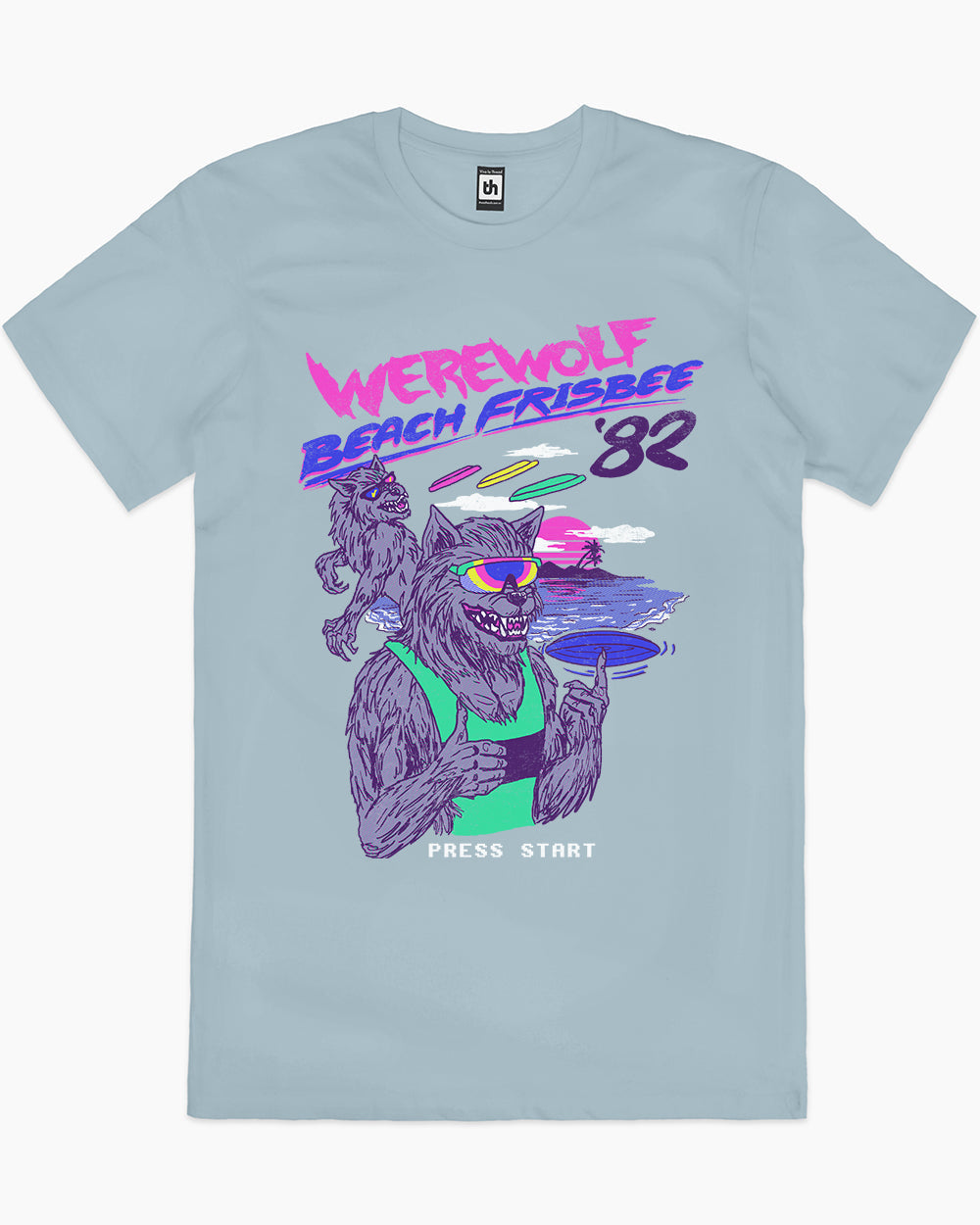 Werewolf Beach Frisbee T-Shirt