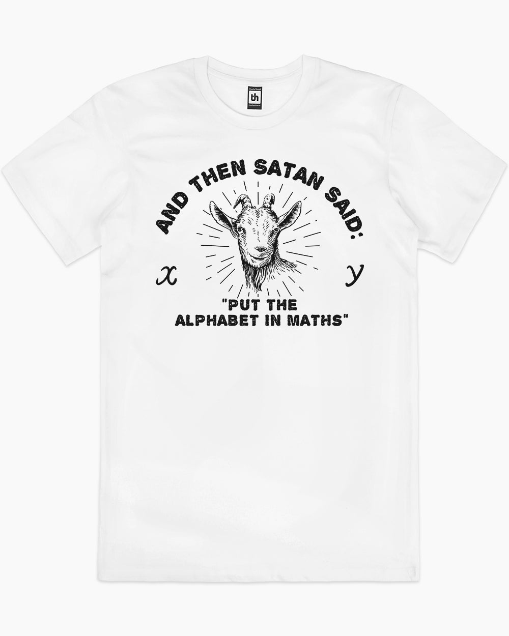 Satan Puts the Alphabet in Maths T-Shirt