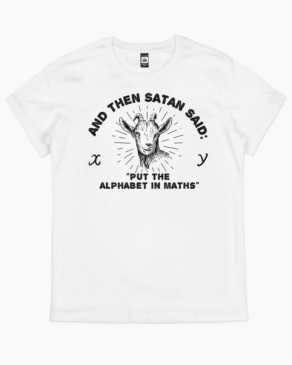 Satan Puts the Alphabet in Maths T-Shirt