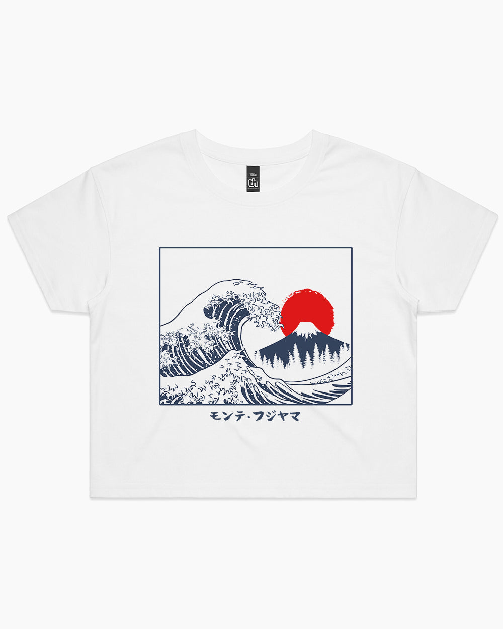 Great Fuji Wave Crop Tee