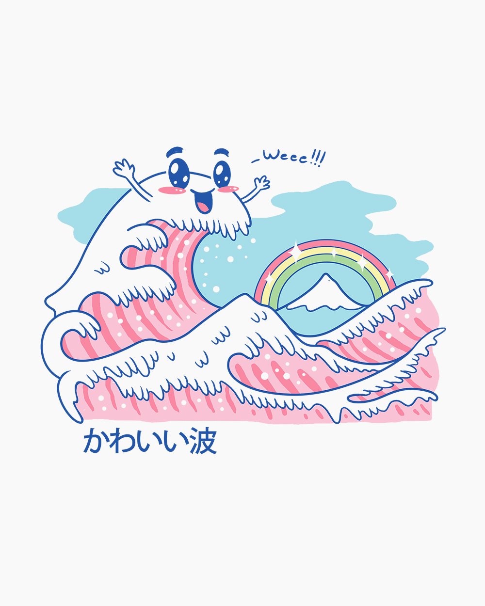 The Great Kawaii Wave Kids T-Shirt