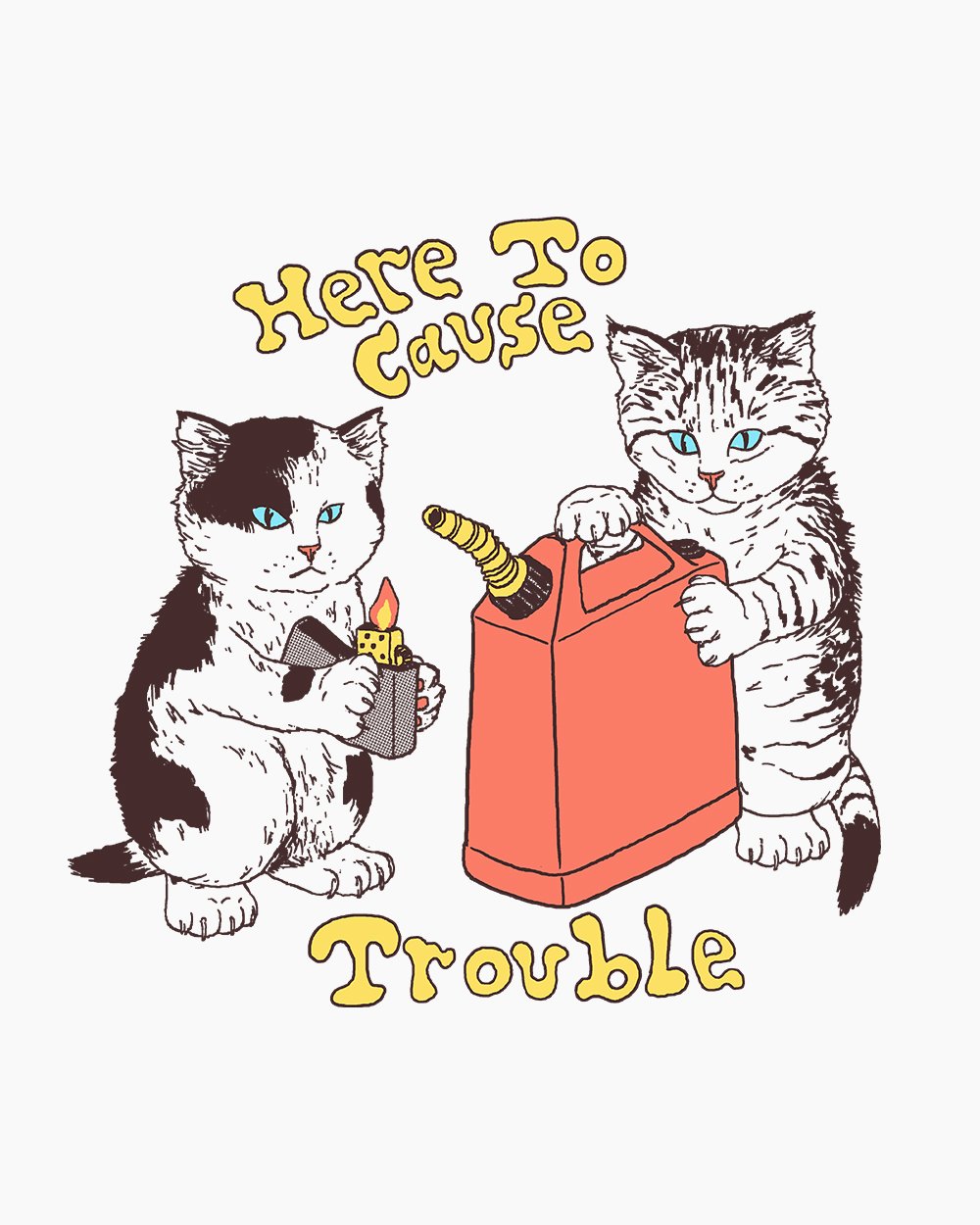 Here to Cause Trouble Kids T-Shirt