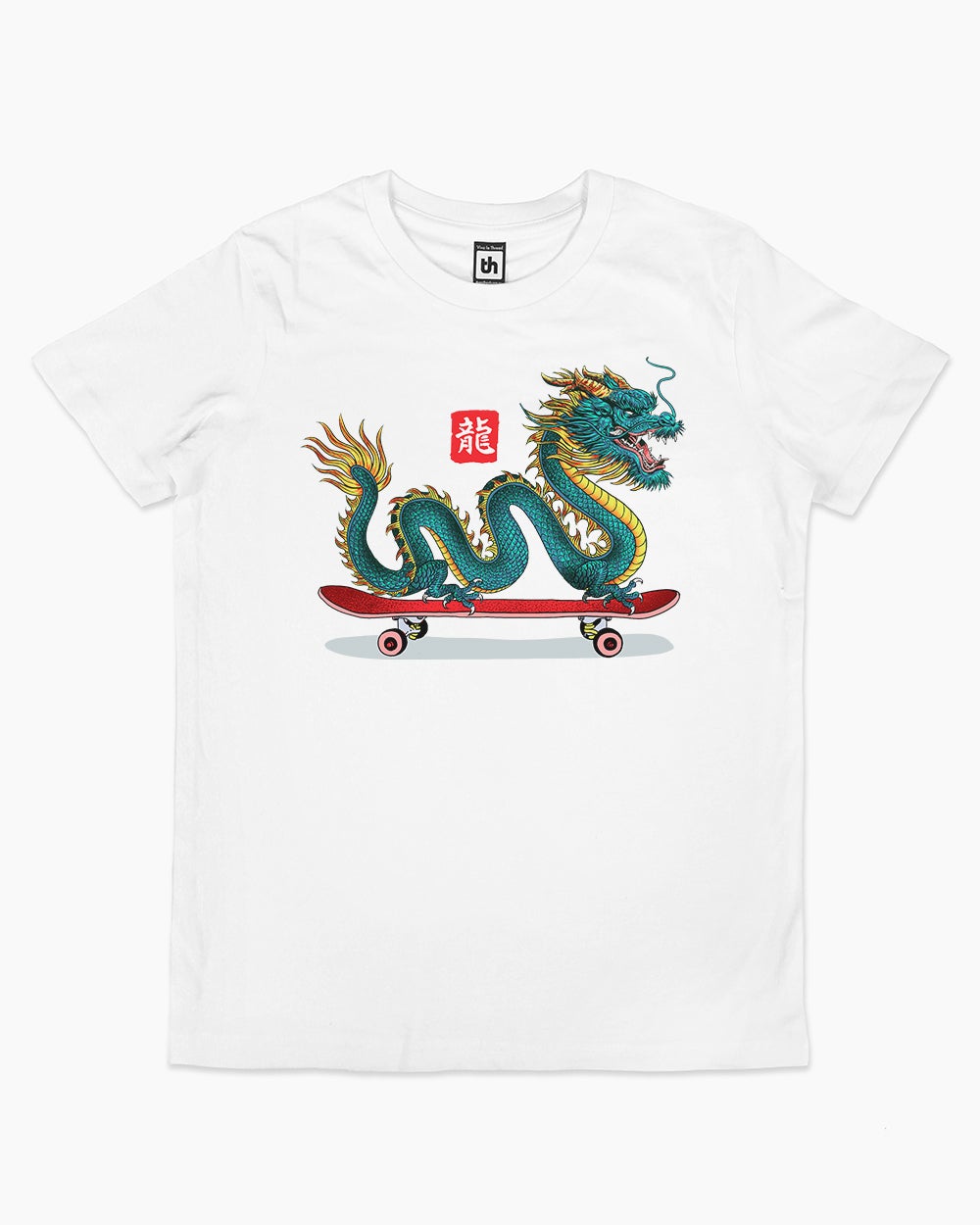 Long Board Dragon Kids T-Shirt