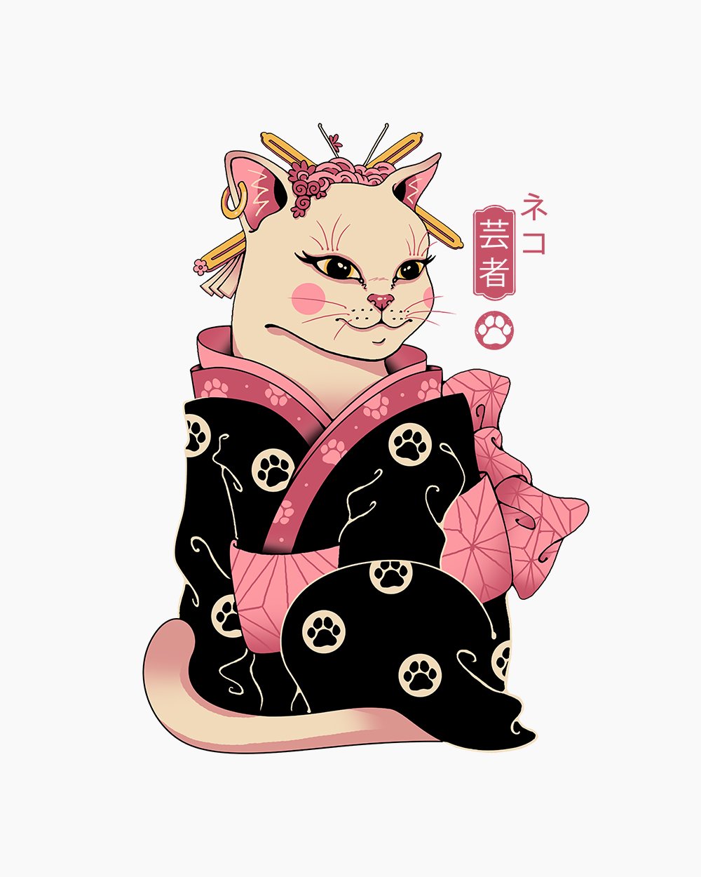 Neko Geisha T-Shirt